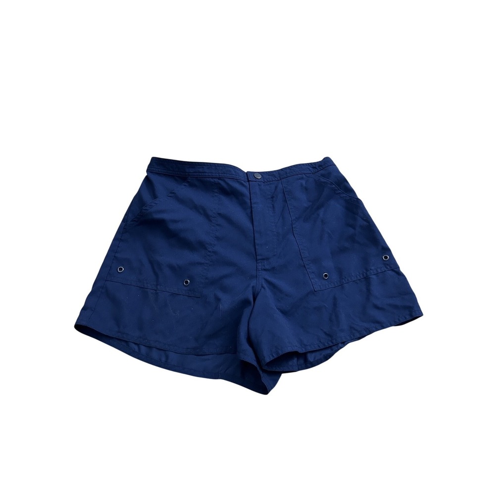 Vintage Cargo Shorts Womens 10 Navy Blue Excellent Quick Dry Hiking